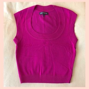 Express Design Studio Cropped Sweater Vest